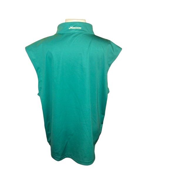 Men Masters tech quarter zip green golf vest size XL - Picture 4 of 7